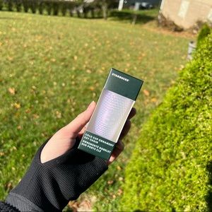 Starbucks Holiday 2021 White Studded Tumbler Cup Iridescent Keychain Ornament